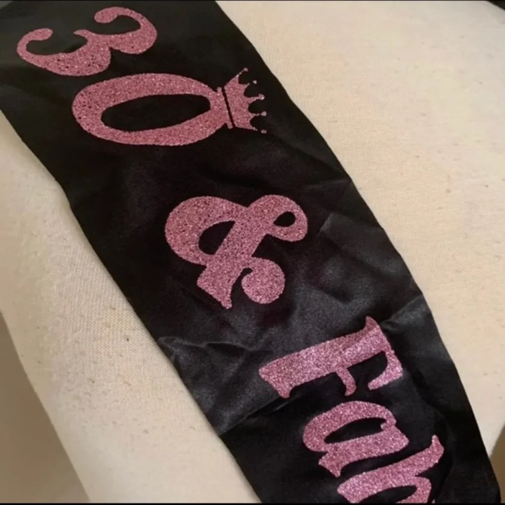 30th birthday sash and crown set
